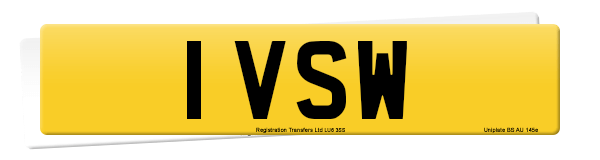 Registration number 1 VSW